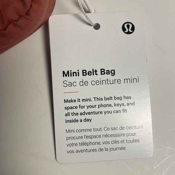Lululemon Mini Belt Bag Crossbody Bag women’s sling Brier Rose Bag NWT - Picture 3 of 9